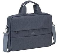 Rivacase Funda para portátil de 14 a 15,6 pulgadas, acolchada, impermeable, con protección antirrobo, Gris oscuro 14 pulgadas, Innen 352x251x35mm / Außen 370x270x60mm