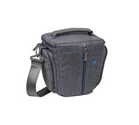 Rivacase SLR Canvas Case - Funda para cámara réflex, Gris