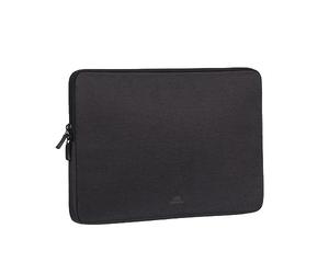 RivaCase® Suzuka Notebooksleeve 7704 Negro [13.3" - 14"] | Funda impermeable para ordenador portátil y MacBook, para trabajo, universidad y viajes