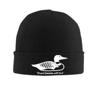 Rivalidad Acalorada Loon Tejed Hat Gorros de Mujer Otoño con Entresombreros Acrílico Canadian Sports Romance Cálido Melon Cap
