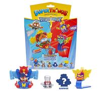 Rivals of Kaboom 8431618019580 Superthings Serie Rescue Force, Incluye 4 Figuras coleccionables (1 capitán Plateado Sorpresa y un SuperThing con Efecto Cromado) + 1 Rescue Jet y 1 Jump Wing