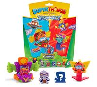 Rivals of Kaboom 8431618019634 Superthings Serie Rescue Force, Este Pack Incluye 4 Figuras coleccionables (1 capitán Plateado Sorpresa y un SuperThing con Efecto Cromado) + 1 Rescue Jet y 1 Jump Wing