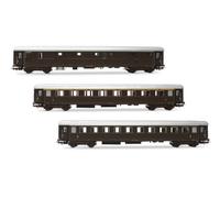RIVAROSSI 1/87 FS 3 CARROS 1 BAGAGL.1 1A 2A CLASE CASTANO LIBREY EP.IIB COCHE