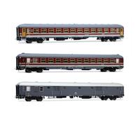 RIVAROSSI 1/87 FS 3 VAGONES 2A CLASE BAGAGL ALPEN EXPRESS EP.IVB MODELO