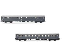 RIVAROSSI 1/87 MODELISMO FERROVIARIO FS 2 VAGONES EQUIPAJE TRANSP BICICLETA 1...
