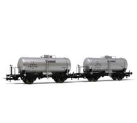 RIVAROSSI 1/87 MODELISMO FERROVIARIO FS 2X CARROS CISTERNA MONTECATINI