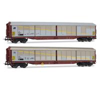 RIVAROSSI 1/87 MODELISMO FERROVIARIO FS 2X PAQUETE HABILS CARROS DE CARGA MODELO