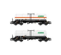 RIVAROSSI 1/87 MODELISMO FERROVIARIO FS 2X TANQUES DE GAS ZAGS ZAS SOGETANK