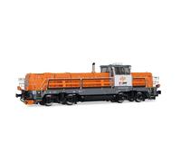 Rivarossi HR2923 Dinazzano Po TPER, Locomotora diésel Effishunter 1000, Naranja/Gris Claro, EP. Locomotora Diésel Vi