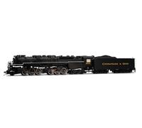 Rivarossi HR2952S Cheseapeake & Ohio, Locomotora de Vapor articulada 2-6-6-6 ''Allegheny'', 1653, con decodificador de Sonido DCC, Locomotora de Vapor
