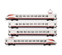 Rivarossi HR2962S FS, ETR 460 "Frecciabianca", set base de 4 unidades, ep. VI, con decodificador de sonido DCC Locomotora de ferrocarril + vagones