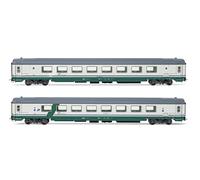 Rivarossi HR4354 FS Pack 2 Unidades Gran Confort 1985 Open Space Un Modelo AH Normal Material Rodante Ferroviario - Autocares
