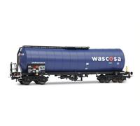 Rivarossi HR6666 WASCOSA, vagón Cisterna de 4 Ejes, librea Azul, EP. Vi