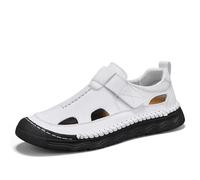 Rivccku Sandalias para Hombre de Verano de Piel. Senderismo, Trekking, Playa. Piso de Goma.
