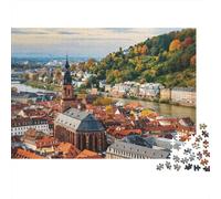 River City Puzzles 1000 Piezas Material Reciclado Autumn View Puzzles para Personas Mayores Alivia la Demencia Senil Divertido Actividad de Juego Familiar Casa 52x38cm/1000pcs