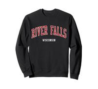 River Falls, al Estilo Universitario de Wisconsin College Sudadera