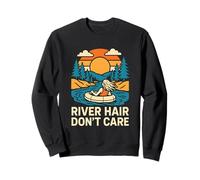 River Float Trip Hair Don't Care Vintage Mujer Sudadera