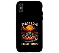 River Float Trip Peace Love Vintage Mujer Carcasa para iPhone X/XS