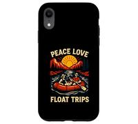 River Float Trip Peace Love Vintage Mujer Carcasa para iPhone XR