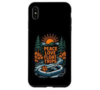 River Float Trip Peace Love Vintage River Life para mujer Carcasa para iPhone XS Max
