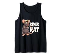 River Rat - Navegantes Comunidad Barco Orgullo Familiar Camiseta sin Mangas