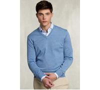 River Woods Basic Merino V-neck Pullover Dark Chambray Mix Blue Talla: 3XL | Jerséis Outlet | Hombre | Azul