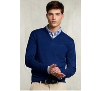 River Woods Basic Merino V-neck Pullover Dark Exotic Blue Talla: S | Jerséis Outlet | Hombre | Azul