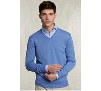 River Woods Basic Merino V-neck Pullover Light Glory Mix Blue Talla: S | Jerséis Outlet | Hombre | Azul