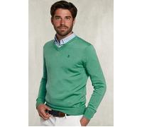 River Woods Basic Merino V-neck Pullover Margarita Mix Green Talla: S | Jerséis Outlet | Hombre | Verde