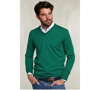 River Woods Basic Merino V-neck Pullover New Green Mix Green Talla: S | Jerséis Outlet | Hombre | Verde