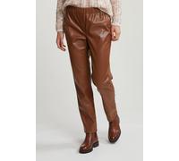 River Woods Brown Vegan Leather Pants Talla: 40 | Pantalones de Cuero Outlet | Mujer