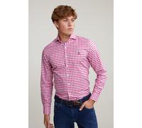 River Woods Custom Fit Checked Shirt In White/red Talla: 3XL | Camisas Casuales Outlet | Hombre | Blanco