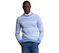 River Woods Custom Fit Cotton Striped Crew Neck Pullover Lt Hamptons Mix Talla: S | Jerséis Outlet | Hombre