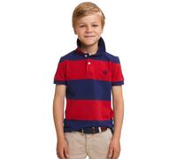 River Woods Custom Fit Striped Stretch Polo Royal Blue/harvard Red Talla: 10 | Camisas Outlet | kids | Rojo