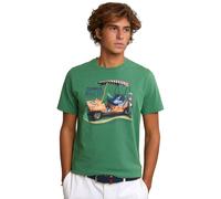 River Woods Normal Fit Basic T-shirt Short Sleeves Belize Green Talla: S | Camisetas con Decoración Impresa Outlet | Hombre | Verde