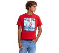 River Woods Normal Fit Basic T-shirt Short Sleeves Harvard Red Talla: 3XL | Camisetas con Decoración Impresa Outlet | Hombre | Rojo