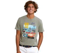 River Woods Normal Fit Basic T-shirt Short Sleeves Safari Mix Talla: 3XL | Camisetas con Decoración Impresa Outlet | Hombre