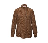 River Woods Ruffle Collar Ls Shirt Brown Talla: 34 | Blusas Outlet | Mujer | Marrón
