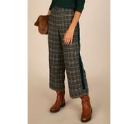 River Woods Wide Checke Pants Green Talla: 46 | Pantalones Rectos Outlet | Mujer | Verde