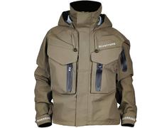 Riverruns Chaqueta de pesca para vadeo, transpirable, para exteriores, para pesca con mosca, Gris, Large