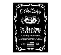 Rivers Edge Products Letrero de hojalata retro de metal, resistente a la intemperie, para decoración de interiores o exteriores, estilo vintage, para bar, cabaña, garaje, hogar, "We the People", whis