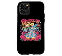 Rivers of Living Water Tipografía Creativa Carcasa para iPhone 11 Pro