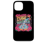 Rivers of Living Water Tipografía Creativa Carcasa para iPhone 13