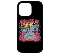 Rivers of Living Water Tipografía Creativa Carcasa para iPhone 14 Pro MAX