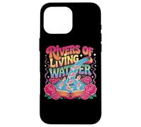 Rivers of Living Water Tipografía Creativa Carcasa para iPhone 16 Pro MAX