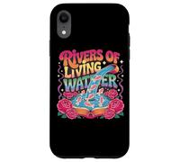 Rivers of Living Water Tipografía Creativa Carcasa para iPhone XR