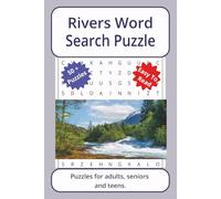 Rivers Word Search Puzzle: Word searches about Rivers, with easy to read print | 6 x 9 inches. 110 pages | 50+ puzzles _ Gifts for Vacations, Holidays. (Water Ways Series Word Search Puzzles)