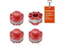 Rivershine 3405096 Bobina de hilo de repuesto, compatible con Einhell GE-CT 36/30 LI E Solo, AGILLO 36/255 BL, AGILLO 18/200 | Diámetro 2 mm, longitud 8 m (4 bobinas)