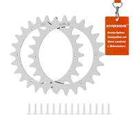 RIVERSHINE Picos de acero inoxidable compatibles con Worx Landroid L y Vision, tamaño de rueda de 225 mm, para mejorar la tracción robot cortacésped, con 12 tornillos de acero inoxidable