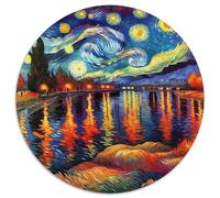 Riverside Puzzle 1000 Piezas para Adultos Y Niños Vincent Van Gogh Impossible Rompecabezas Juego Familiar Pasatiempo Creativo, Regalo 1000pcs (67.5x67.5cm)